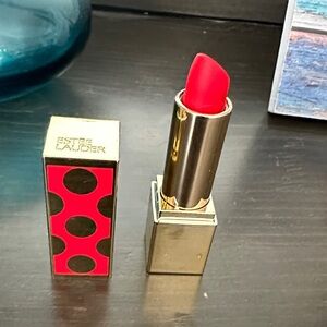 Estee Lauder Vibrant Coral-Red Cream Lipstick